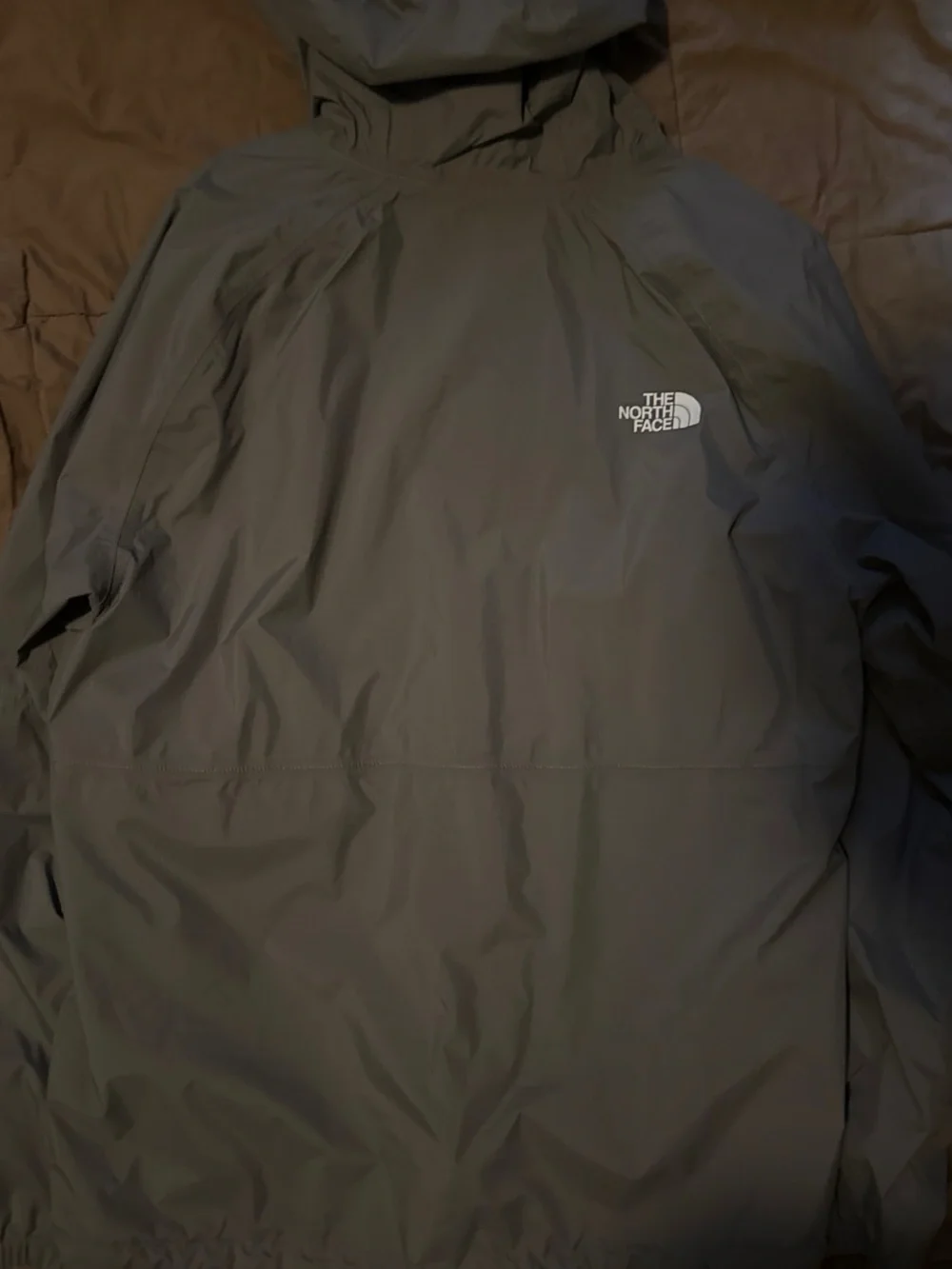 The North Face Men's Hooded Windbreaker Jacket - Gray